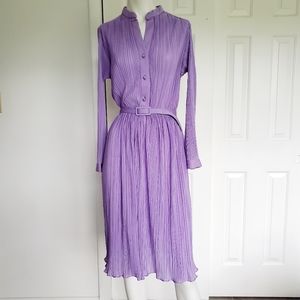 Vintage P.C.F. Petites Hal Ferman purple Belted